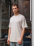 Brown Melange Oversized T-shirt