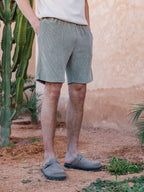 Green Corduroy Short