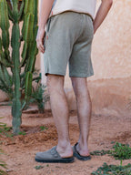 Green Corduroy Short