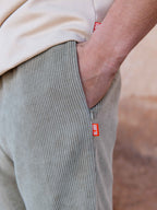 Green Corduroy Short