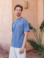 Blaues DC Crew Oversized T-Shirt