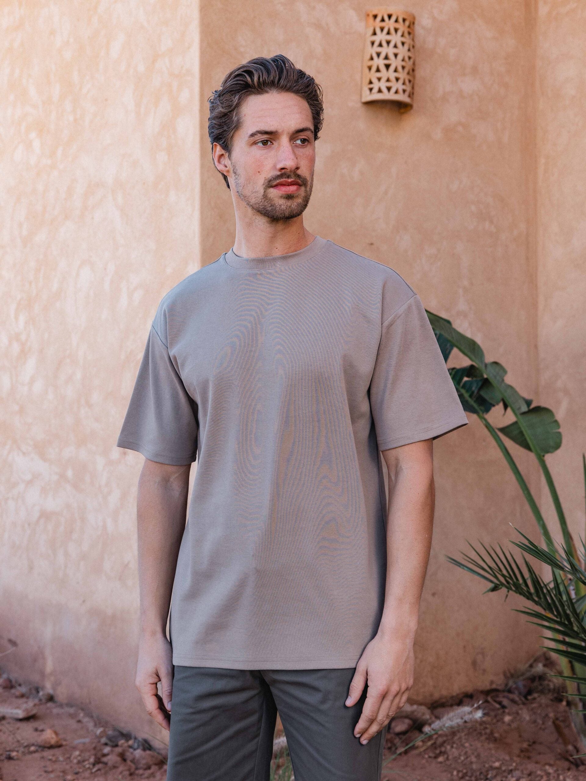 Cocoa Brown Oversized T-shirt