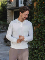 White Boucle Polo