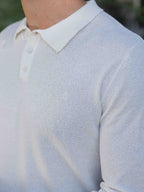 White Boucle Polo