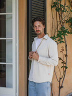 Beige Business Button Up Shirt