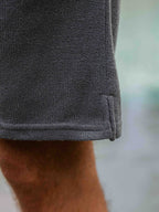 Dunkelgraue Strickshorts