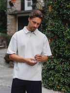 Light Grey Oversized Poloshirt