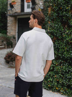 Light Grey Oversized Poloshirt