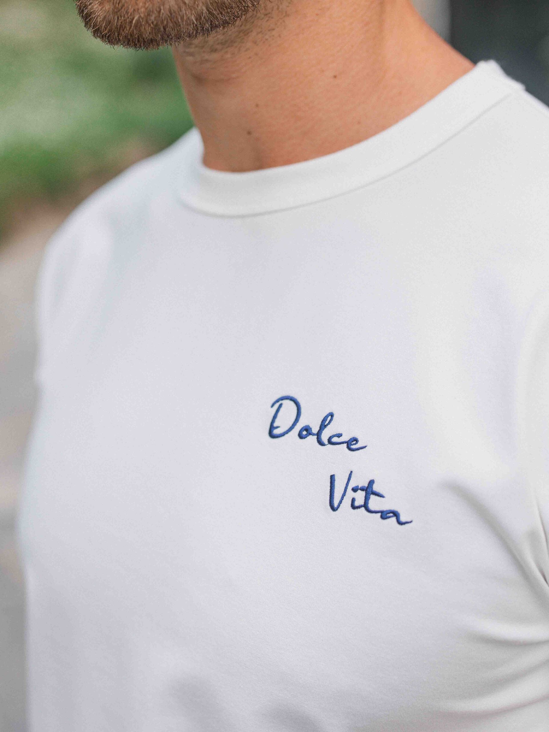 White Orange Slimfit T-shirt