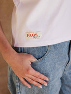 White Basic Femme T-shirt