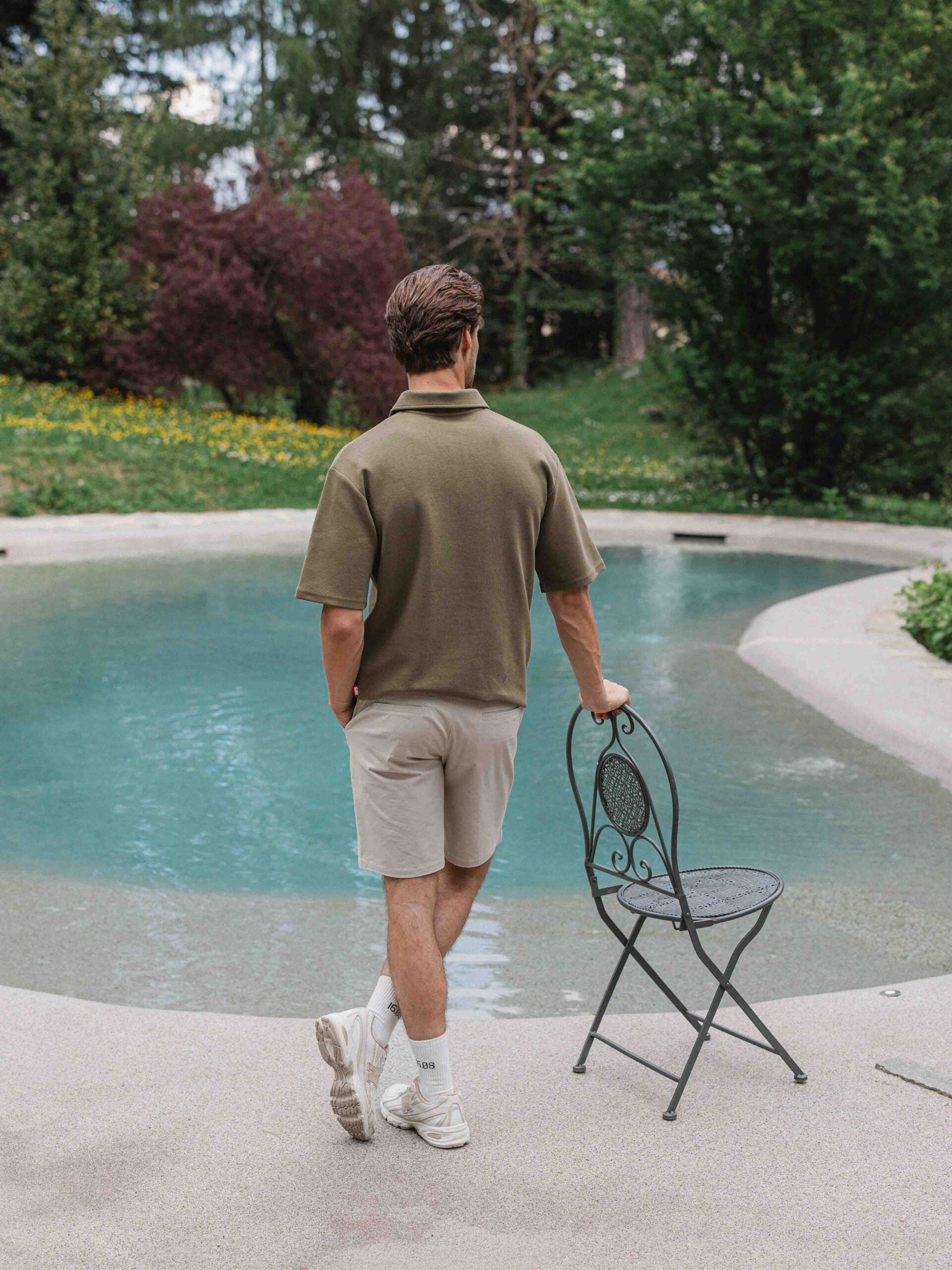 Green Oversized Polo Shirt