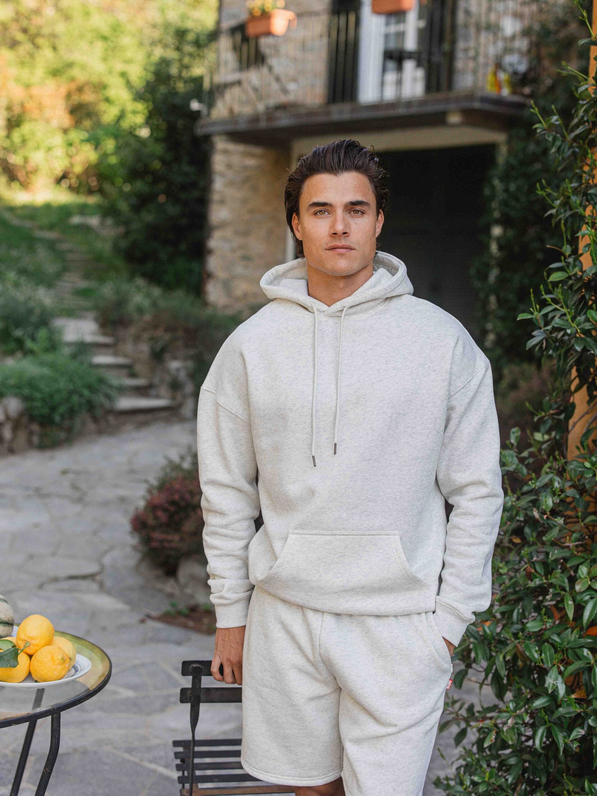 Warm Grey Oversized Hoodie