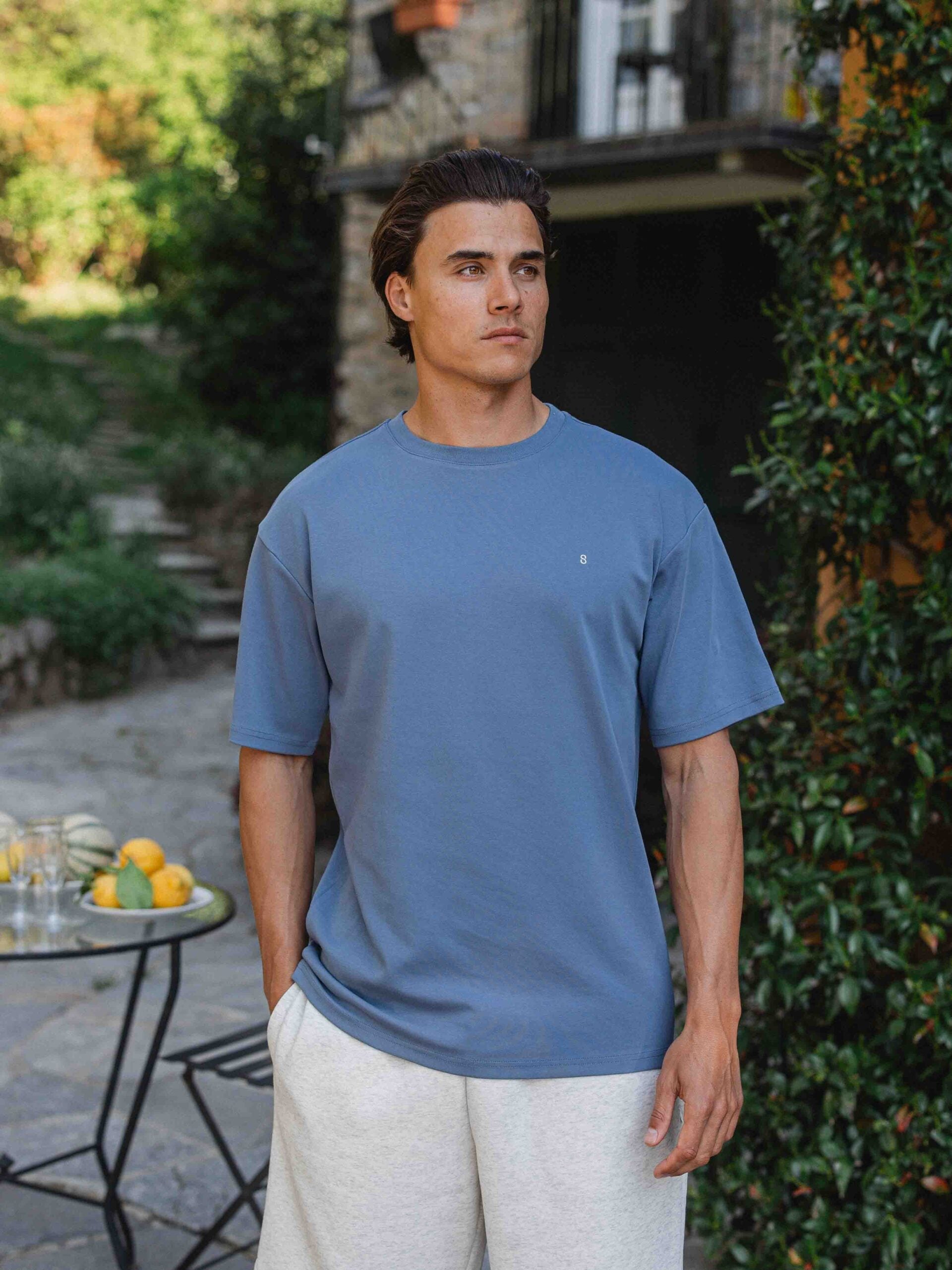 Blue Como Oversized T-shirt