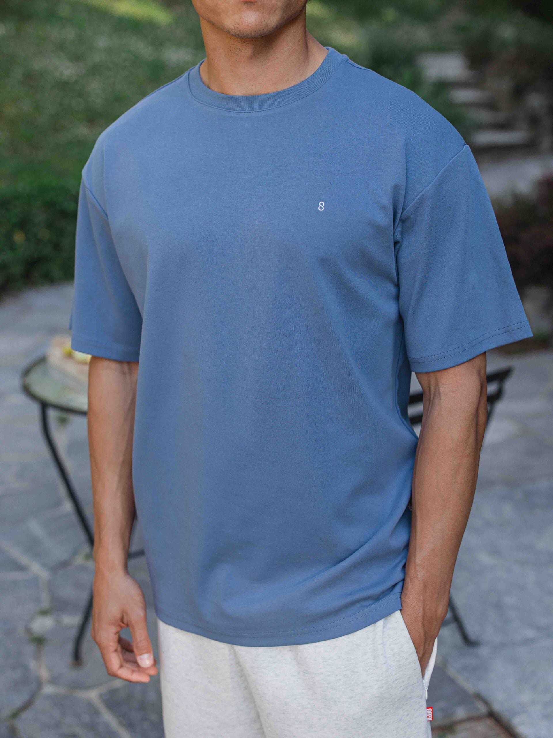 Blue Como Oversized T-shirt