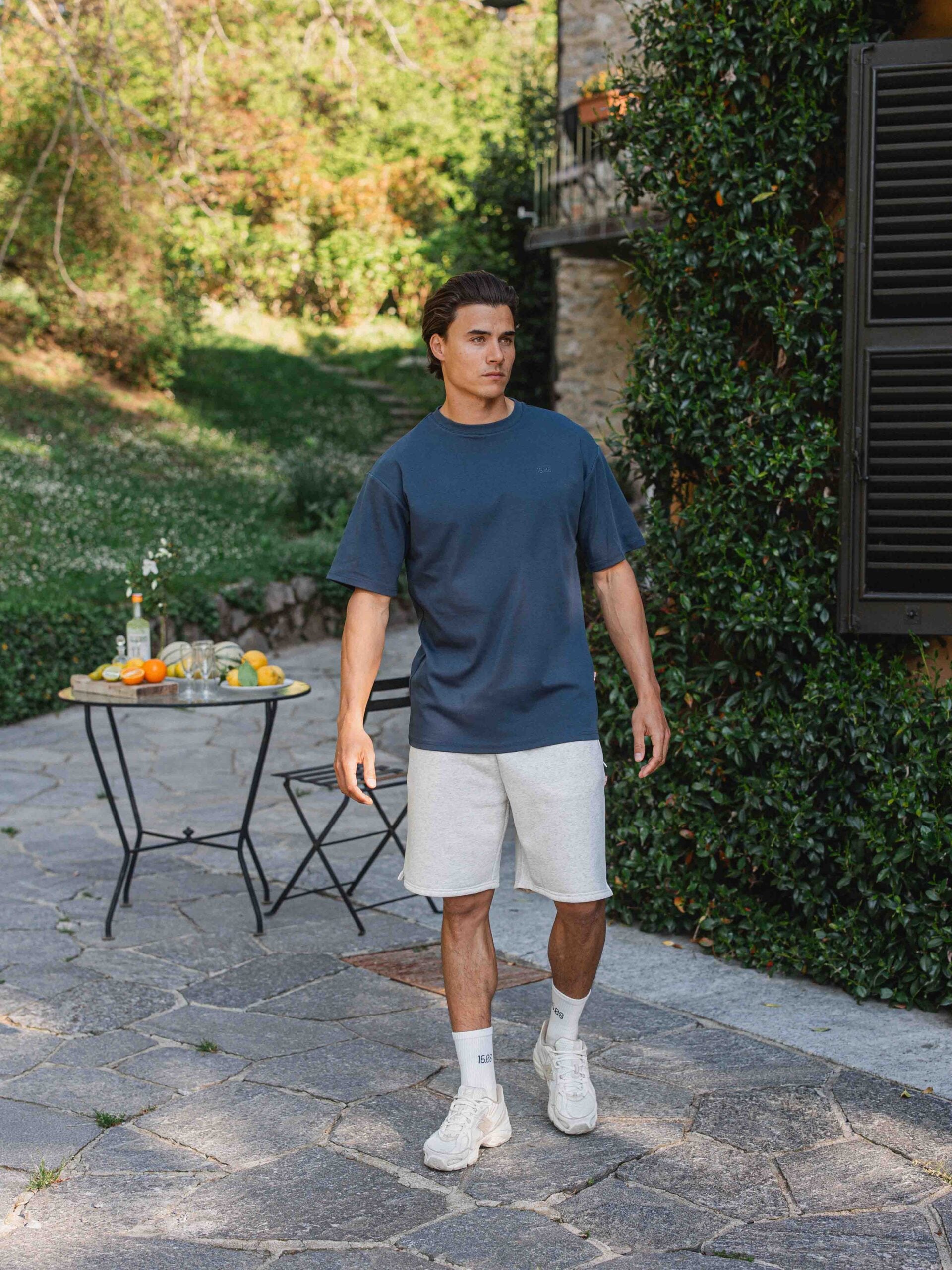 Navy Lago Di Como Oversized T-shirt