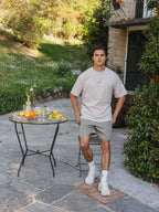 Brown Melange Lemon Oversized T-shirt