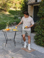 Brown Melange Lemon Oversized T-shirt