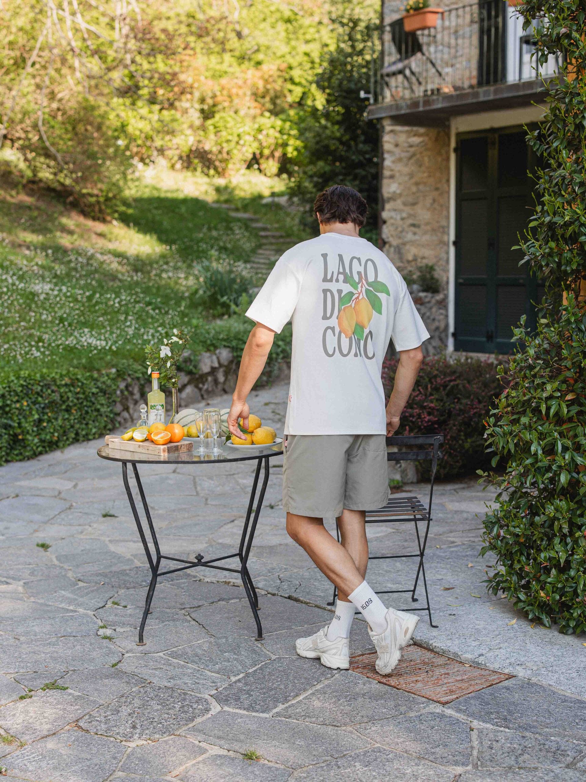 White Lago Di Como Oversized T-shirt