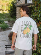 White Lago Di Como Oversized T-shirt