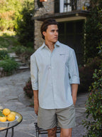 Green Stripe Oversized Blouse Sample