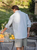 Green Stripe Oversized Blouse Sample