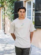 Taupe Lemon Oversized T-shirt