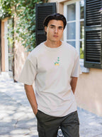 Taupe Lemon Oversized T-shirt