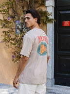 Taupe Spaghetti Oversized T-shirt