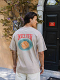 Taupe Spaghetti Oversized T-shirt