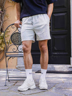 Light Grey Knit Short