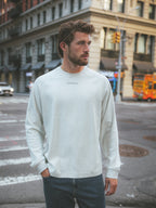 Light Grey Basic Oversized Longsleeve T-shirt