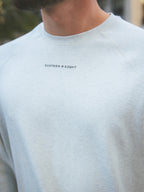 Light Grey Basic Oversized Longsleeve T-shirt