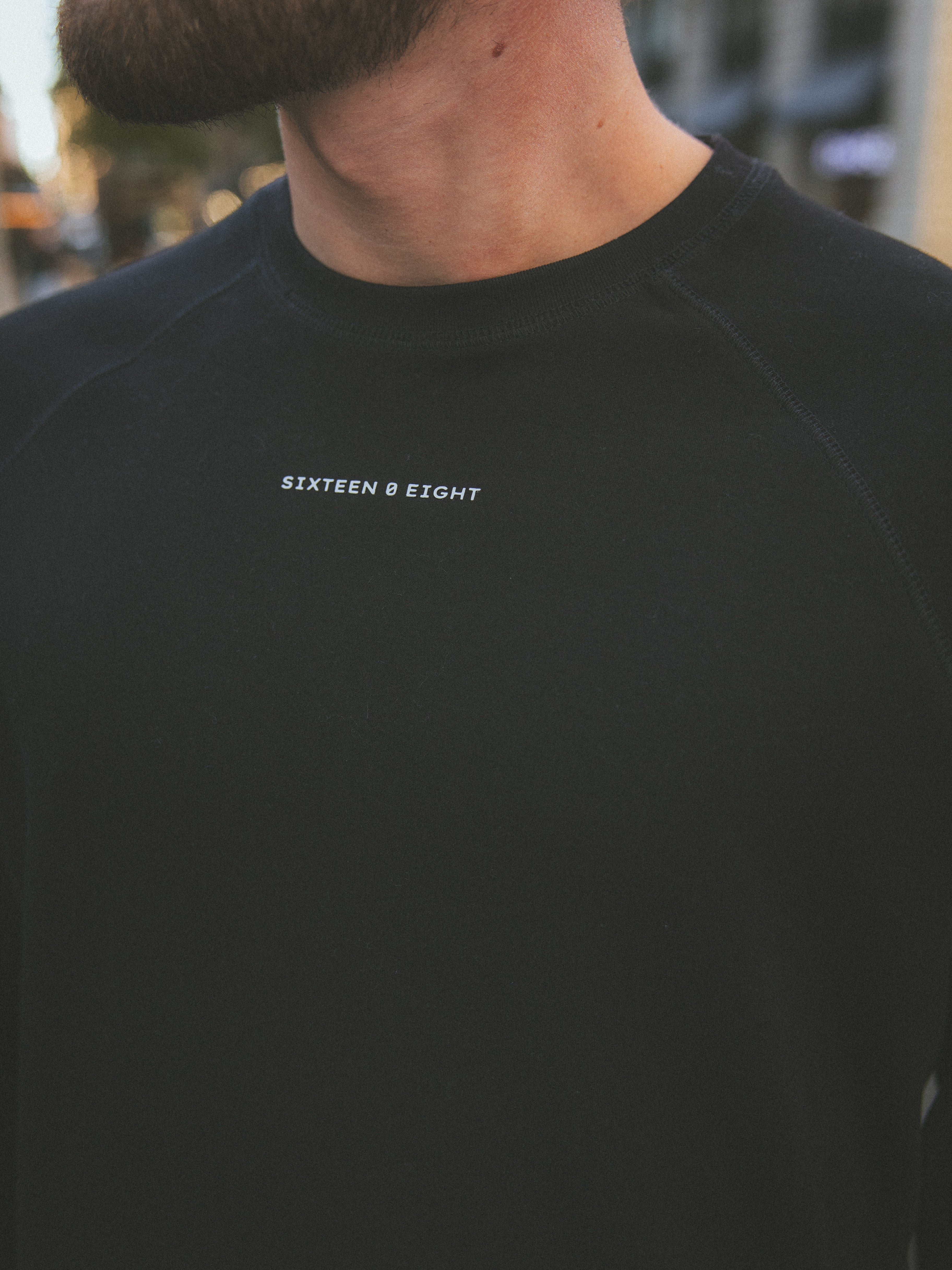 Black Basic Oversized Longsleeve T-shirt
