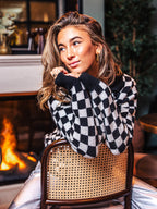 Black/ White Polo Sweater Sample