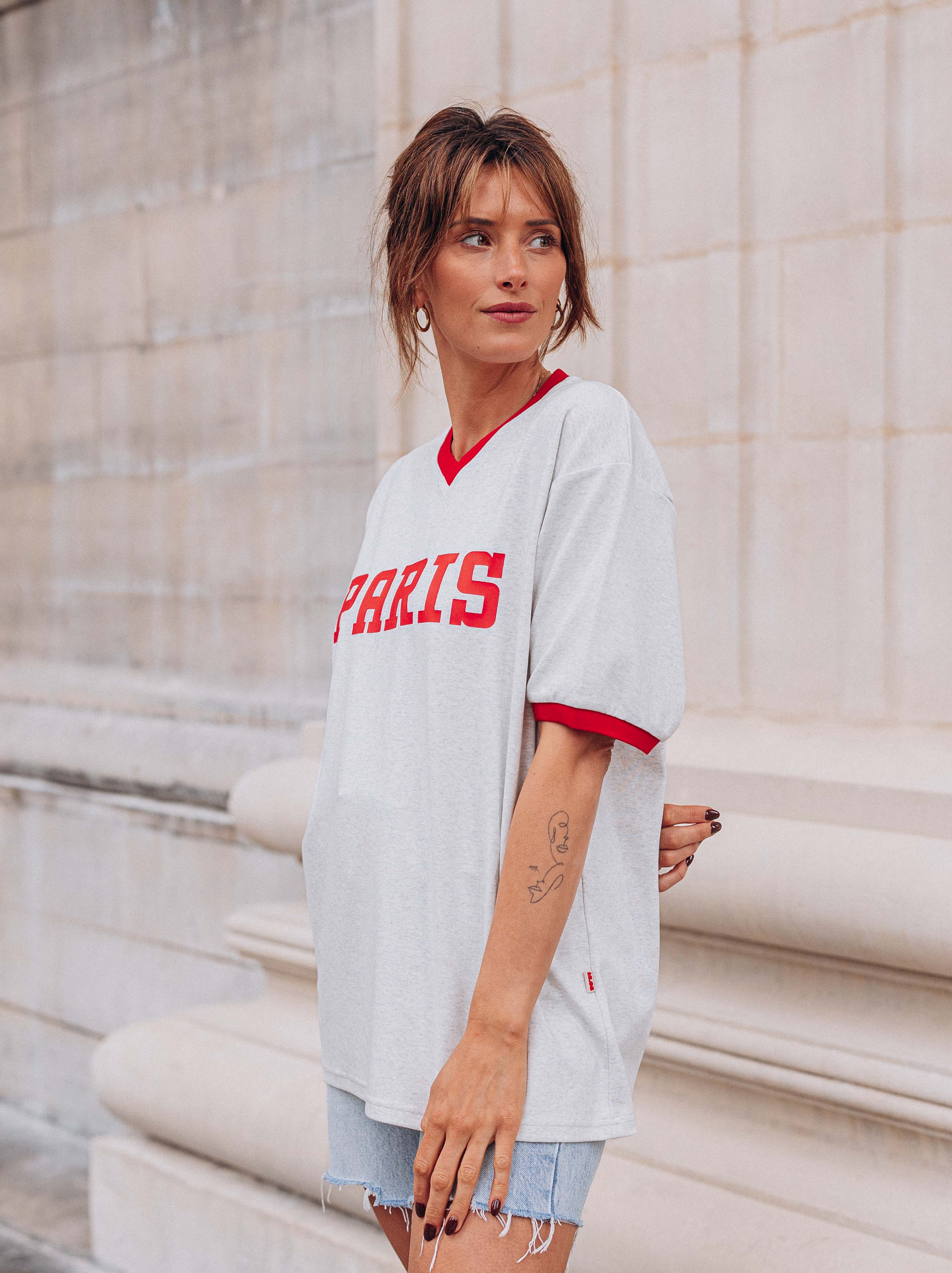 Paris T-shirt Grey Sample