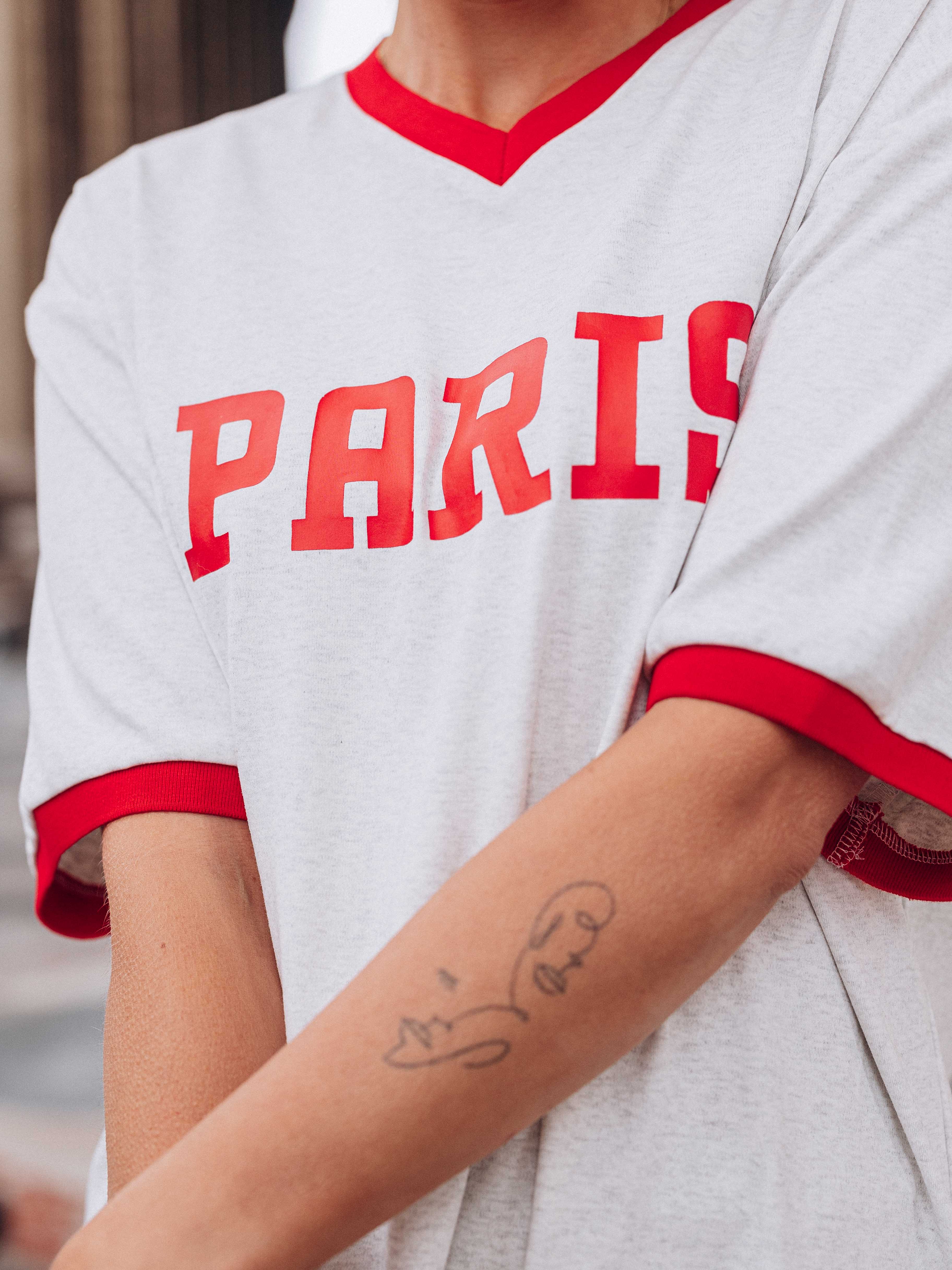 Paris T-shirt Grey Sample