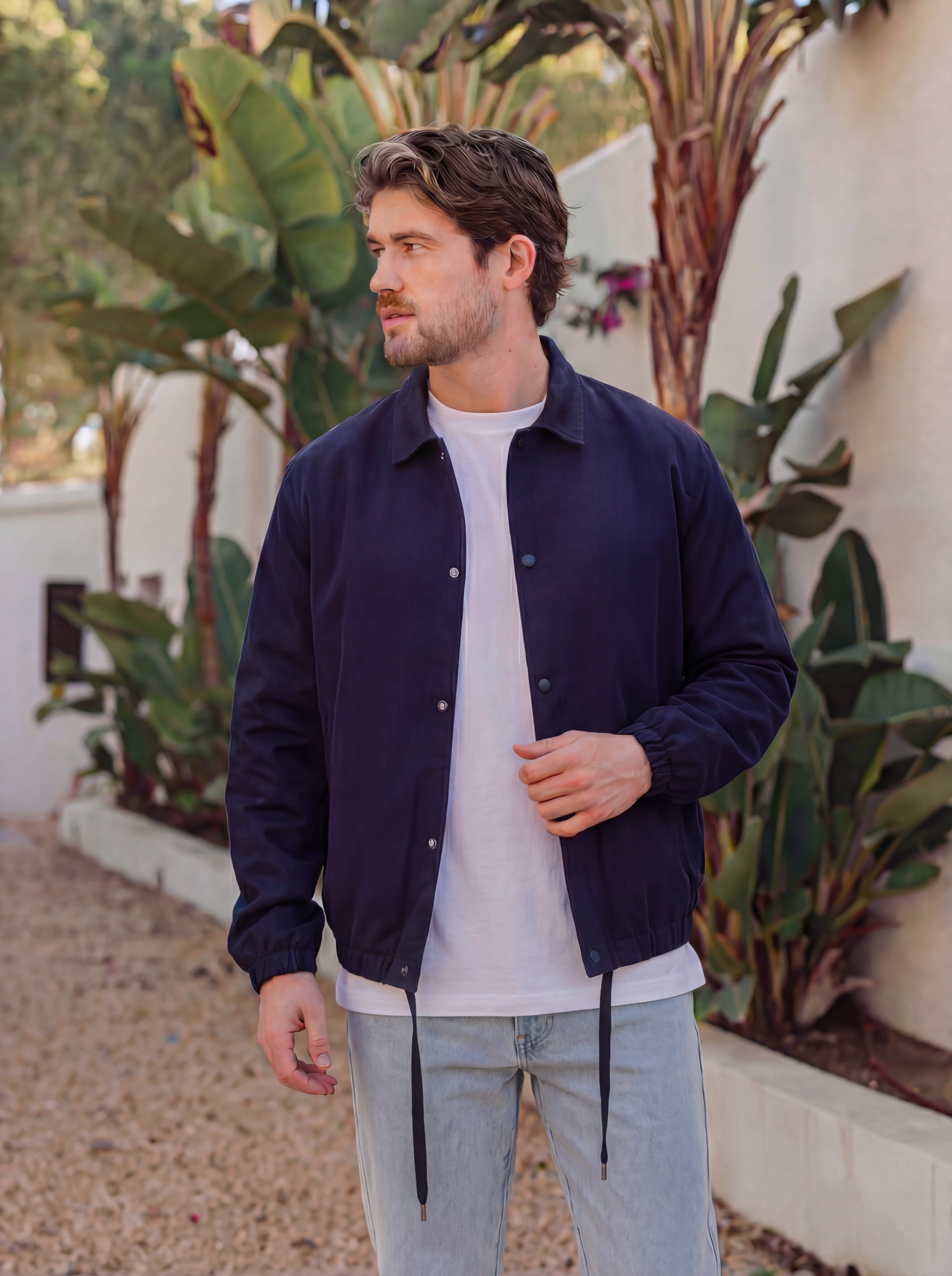 Navy Coach Jacket