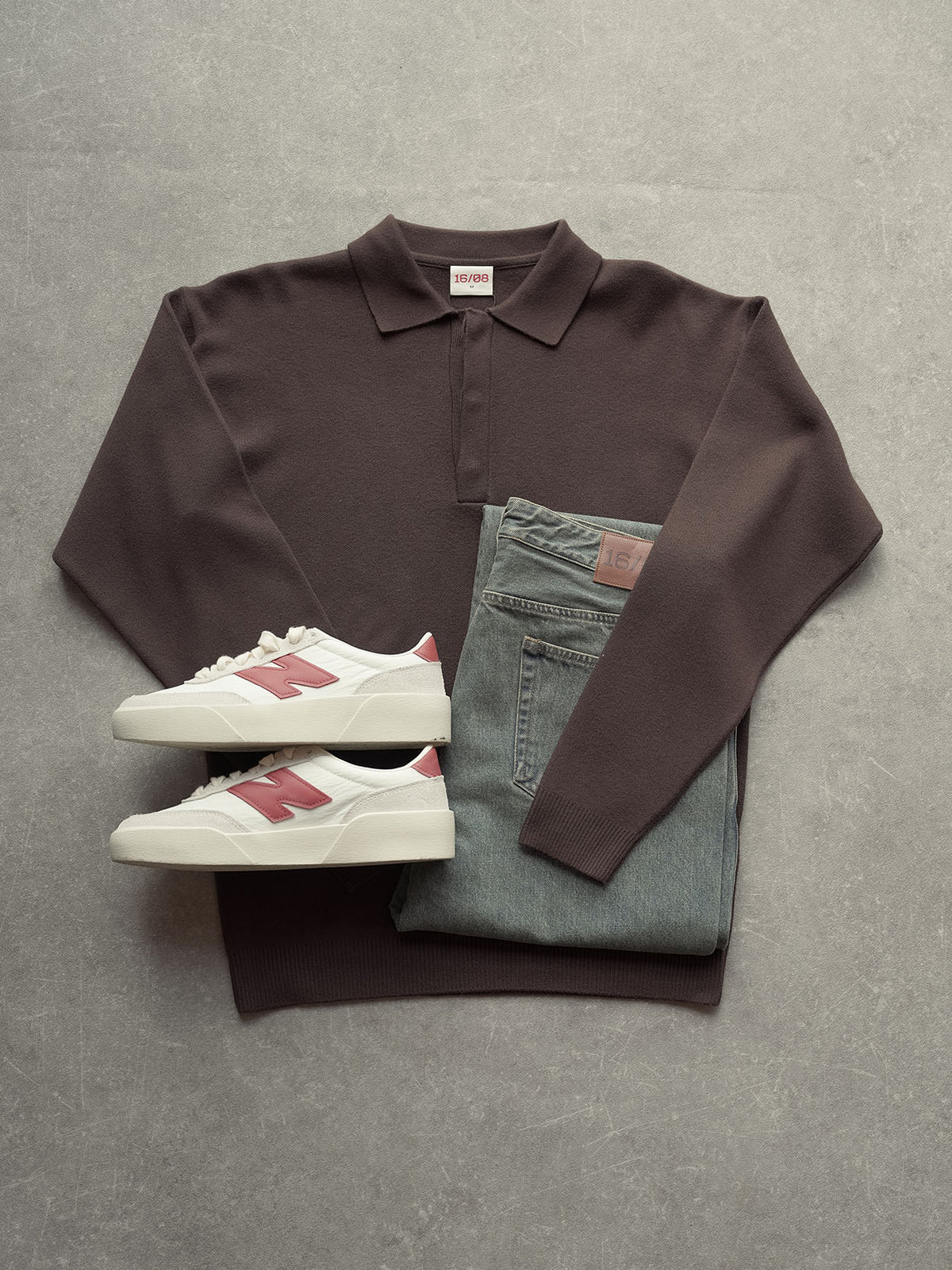 Taupefarbenes Blusen-Outfit