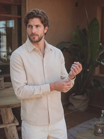 Beige Cotton Shirt
