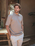 Creme Summer Button Polo