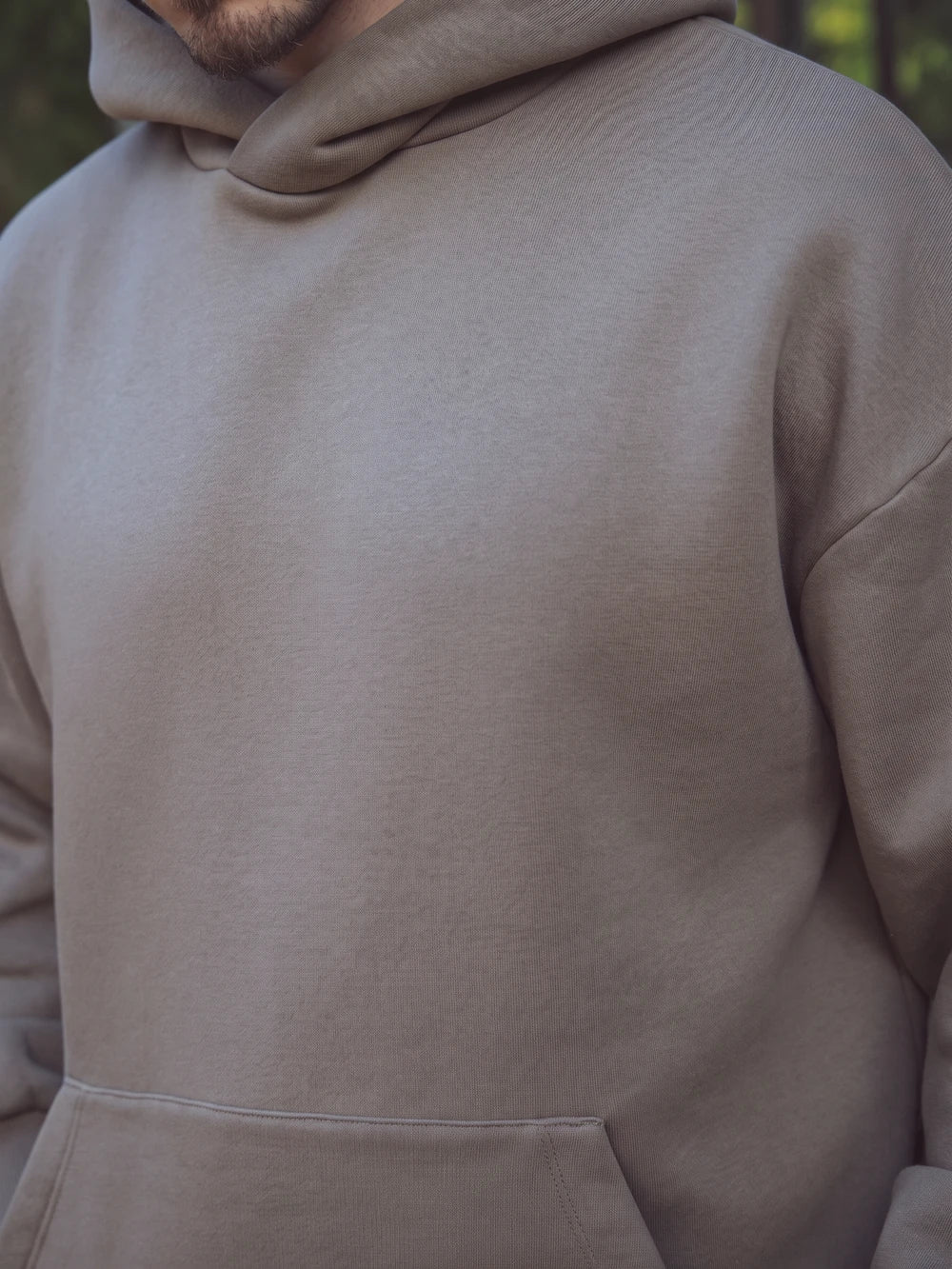 Taupe Oversize-Hoodie