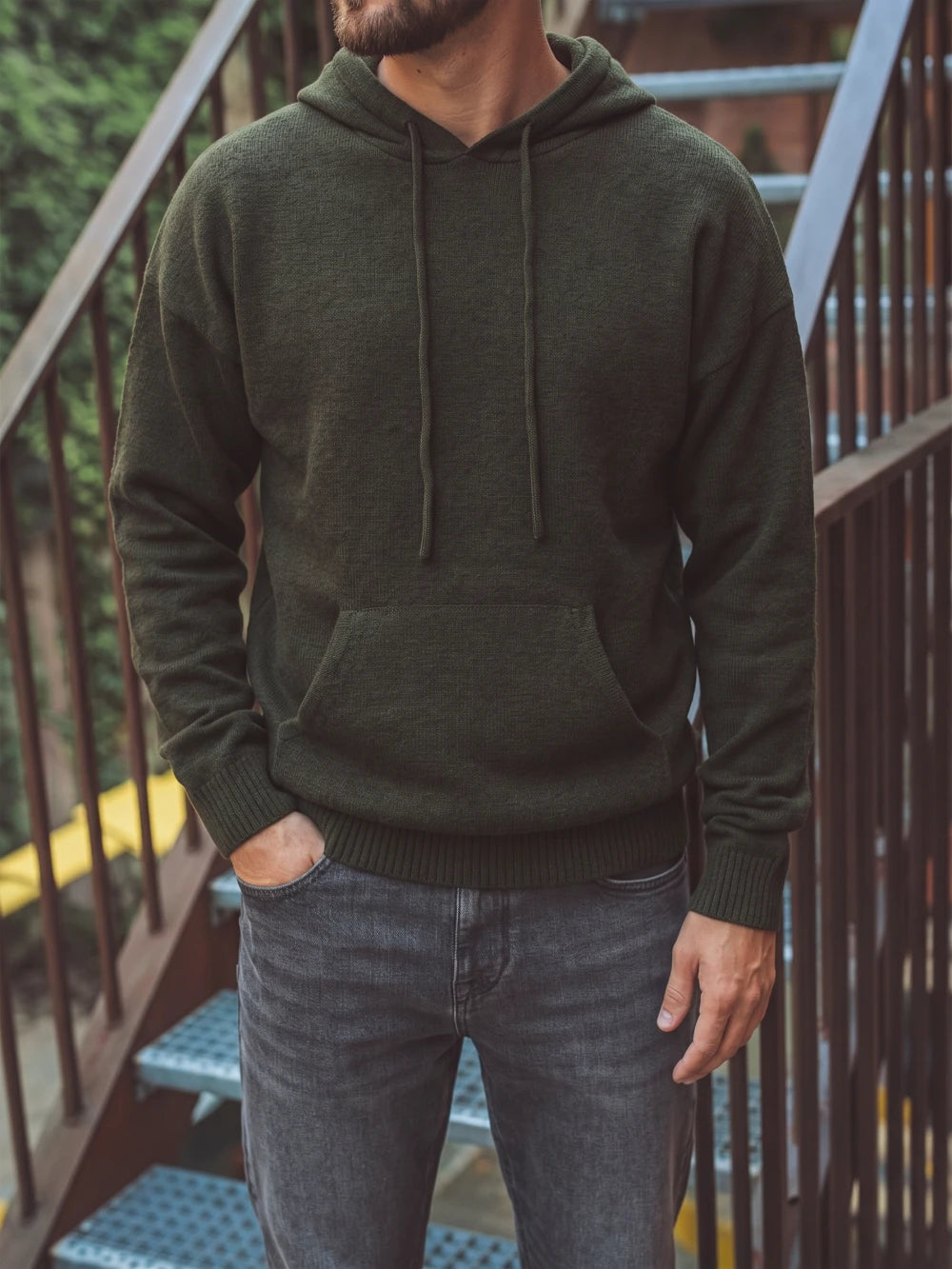 Army Knit Hoodie
