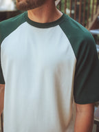 Green Raglan Oversized T-shirt