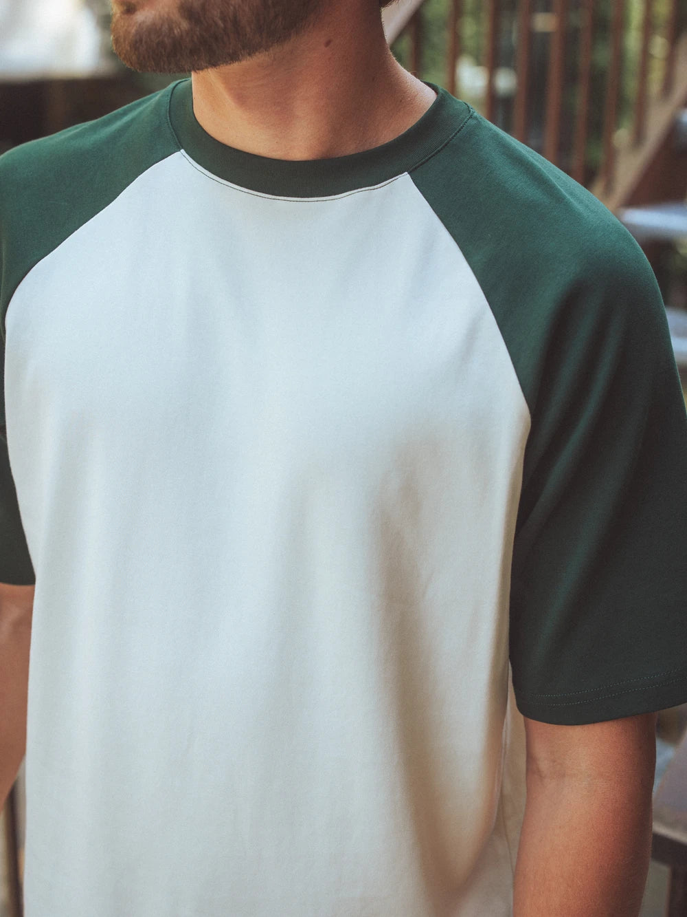 Green Raglan Oversized T-shirt