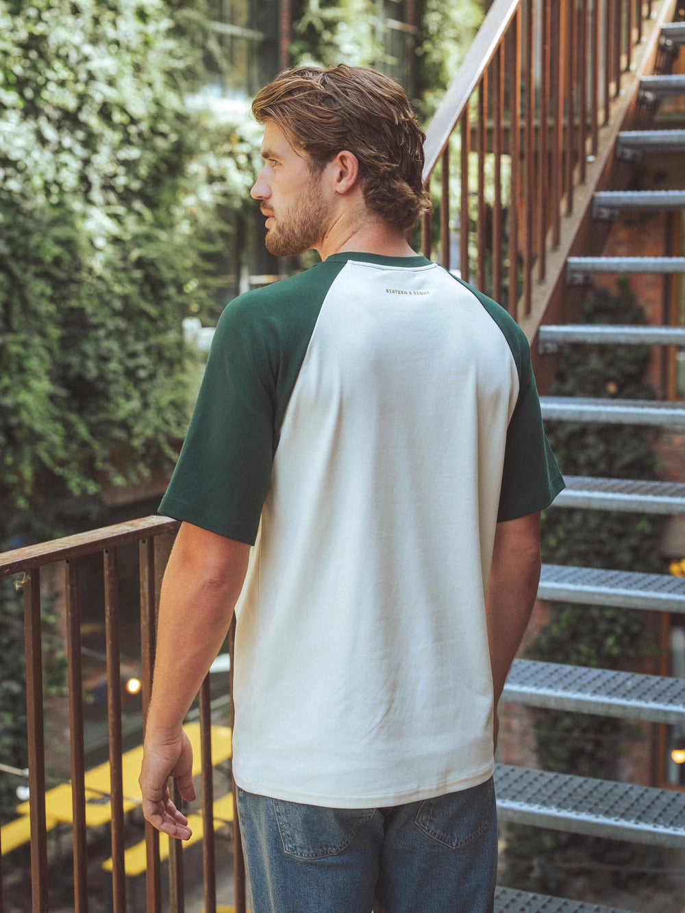 Green Raglan Oversized T-shirt