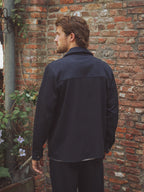 Navy Classic Zip Overshirt