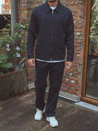 Navy Classic Zip Overshirt