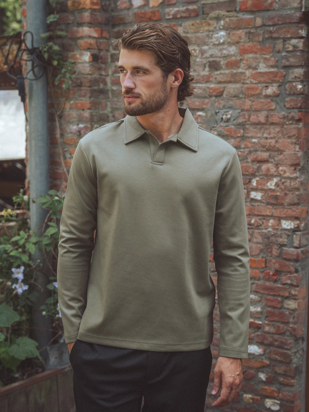 Green Button Longsleeve