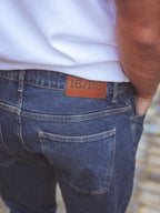Dark Brown Stretch Denim Jeans
