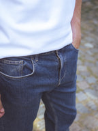 Dark Brown Stretch Denim Jeans
